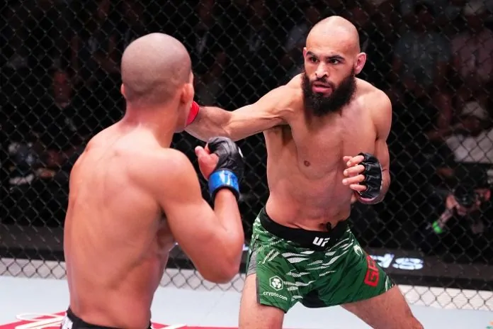Gabe Green competing in the UFC octagon